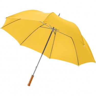 Logo trade promotional giveaway photo of: Karl 30" golf umbrella with wooden handle
