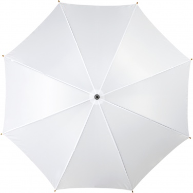 Logo trade promotional giveaways picture of: Kyle 23" auto open umbrella wooden shaft and handle