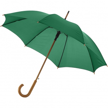 Logotrade promotional giveaway image of: Kyle 23" auto open umbrella wooden shaft and handle