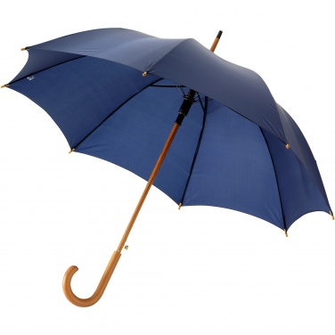 Logo trade advertising products image of: Kyle 23" auto open umbrella wooden shaft and handle
