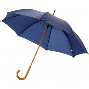Logo trade promotional merchandise image of: Jova 23" umbrella with wooden shaft and handle