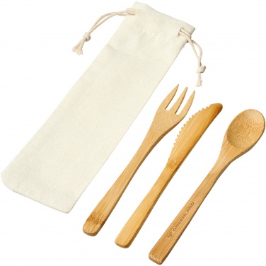 Logotrade advertising product image of: Celuk bamboo cutlery set