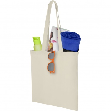 Logo trade corporate gift photo of: Carolina 100 g/m² cotton tote bag 7L