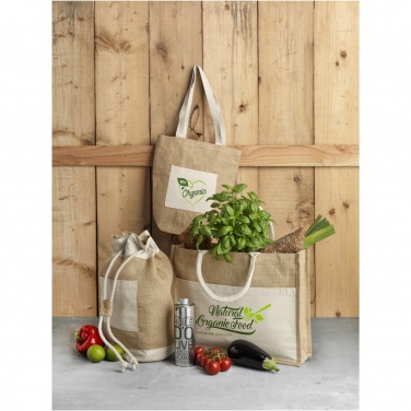 Logotrade advertising product image of: Mumbay cotton pocket jute tote bag 18L