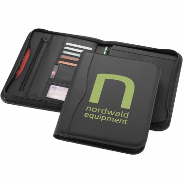 Logo trade promotional merchandise image of: Ebony A4 zippered portfolio