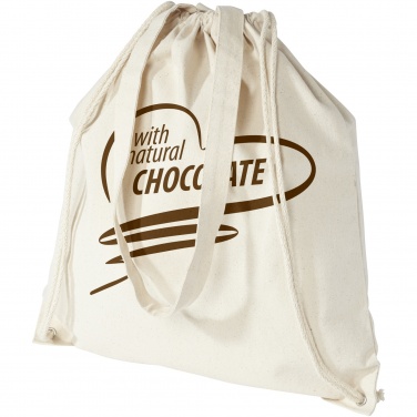 Logo trade corporate gifts picture of: Eliza 240 g/m² cotton drawstring bag 6L
