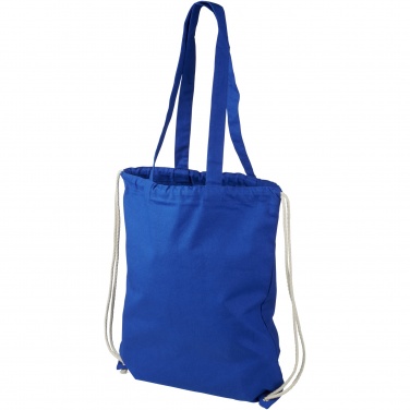Logo trade promotional items picture of: Eliza 240 g/m² cotton drawstring bag 6L