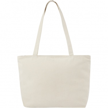 Logo trade promotional products picture of: Ningbo 320 g/m² zippered cotton tote bag 15L
