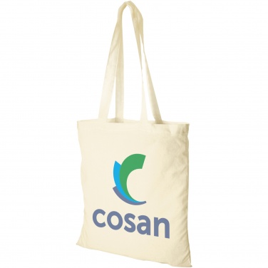 Logo trade promotional products image of: Peru 180 g/m² cotton tote bag 7L