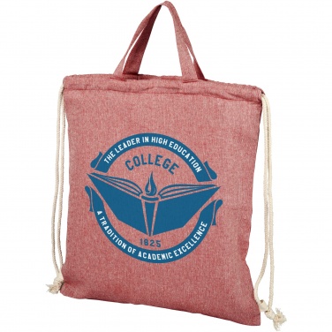 Logo trade advertising products image of: Pheebs 150 g/m² recycled drawstring bag 6L