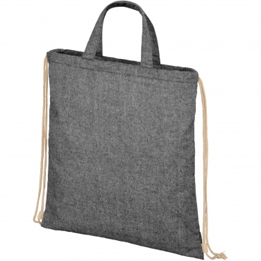 Logo trade promotional merchandise photo of: Pheebs 210 g/m² recycled drawstring bag 6L