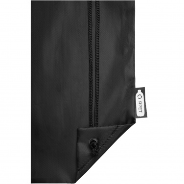 Logo trade business gifts image of: Oriole RPET drawstring bag 5L
