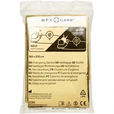 Logotrade promotional item picture of: Frederik 2-function emergency blanket
