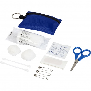 Logo trade promotional item photo of: Valdemar 16-piece first aid keyring pouch