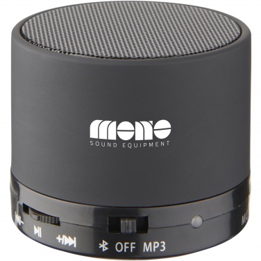 Logo trade promotional gifts image of: Duck cylinder Bluetooth® speaker with rubber finish