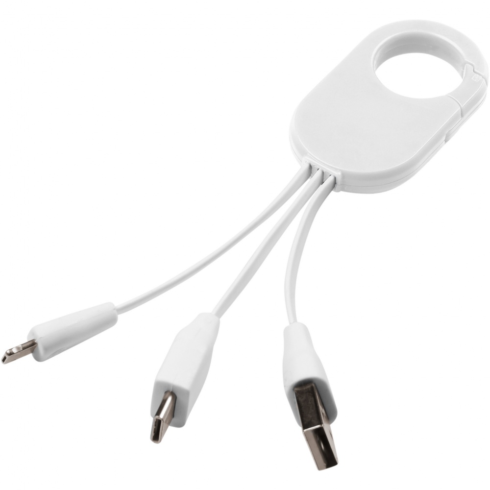 Logo trade corporate gift photo of: Troop 3-in-1 charging cable