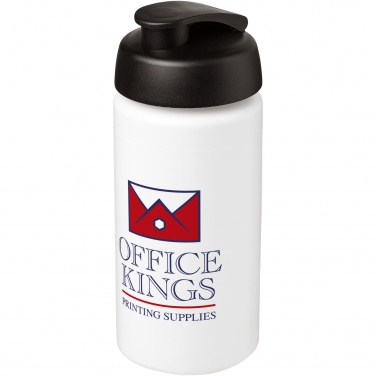 Logo trade promotional giveaway photo of: Baseline® Plus grip 500 ml flip lid sport bottle
