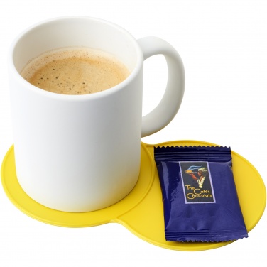 Logo trade corporate gifts image of: Sidekick plastic coaster