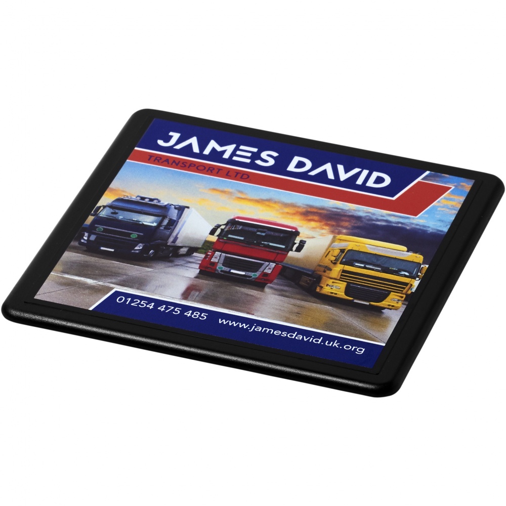 Logotrade promotional merchandise image of: Terran square coaster with 100% recycled plastic