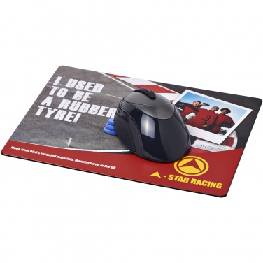 Logo trade promotional gifts image of: Brite-Mat® mouse mat with tyre material