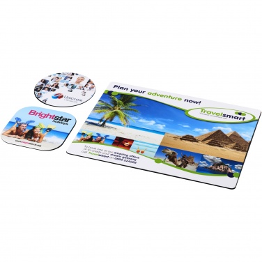 Logotrade promotional giveaway picture of: Brite-Mat® mouse mat and coaster set combo 1