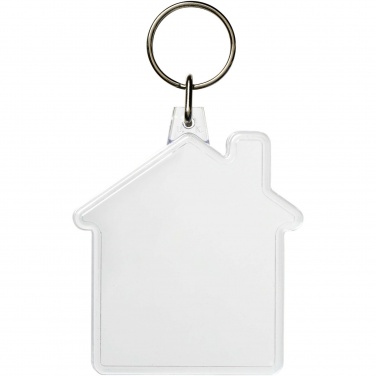 Logo trade promotional item photo of: Combo house-shaped keychain