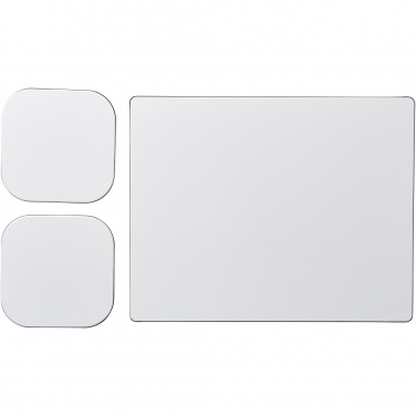 Logo trade corporate gifts picture of: Brite-Mat® mouse mat and coaster set combo 3