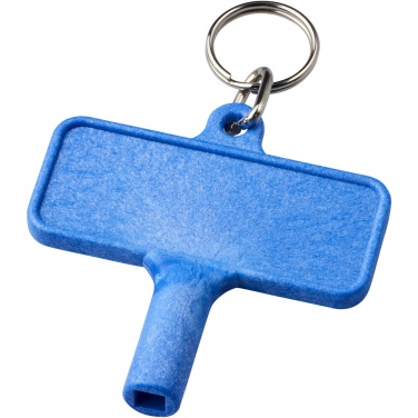 Logo trade corporate gifts picture of: Largo plastic radiator key with keychain
