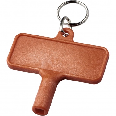 Logotrade promotional item image of: Largo plastic radiator key with keychain
