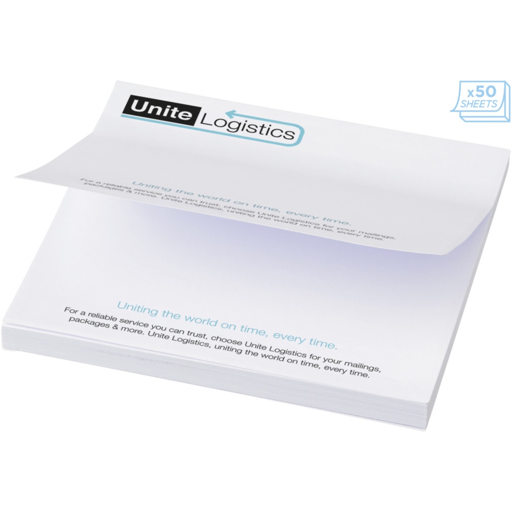 Logo trade promotional merchandise image of: Sticky-Mate® large square sticky notes 100x100mm