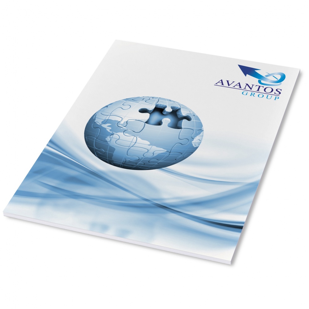 Logo trade promotional gifts image of: Desk-Mate® A4 notepad wrap over cover