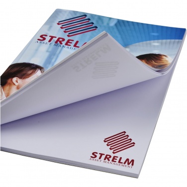 Logo trade promotional item photo of: Desk-Mate® A5 notepad wrap over cover
