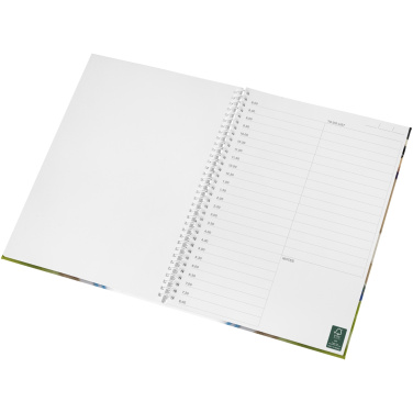 Logo trade promotional items image of: Wire-o A4 notebook hard cover