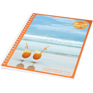 Logo trade promotional giveaways picture of: Desk-Mate® A5 notebook synthetic cover