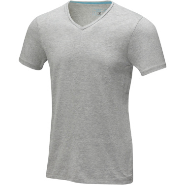 Logotrade business gift image of: Kawartha short sleeve men's organic V-neck t-shirt