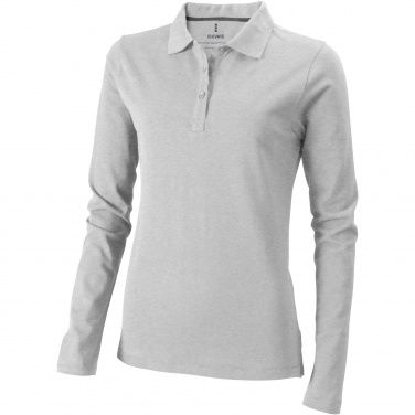 Logo trade promotional item photo of: Oakville long sleeve women's polo