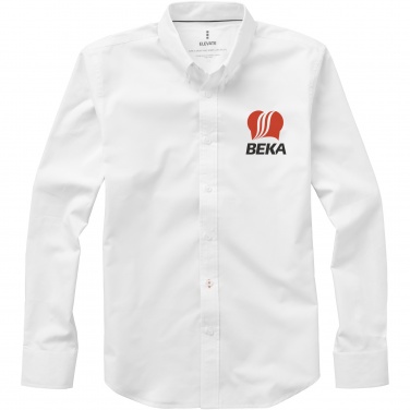 Logo trade corporate gifts image of: Vaillant long sleeve men's oxford shirt