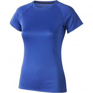 Logo trade corporate gifts image of: Niagara short sleeve women's cool fit t-shirt
