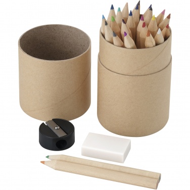 Logo trade promotional item photo of: Woodby 26-piece coloured pencil set