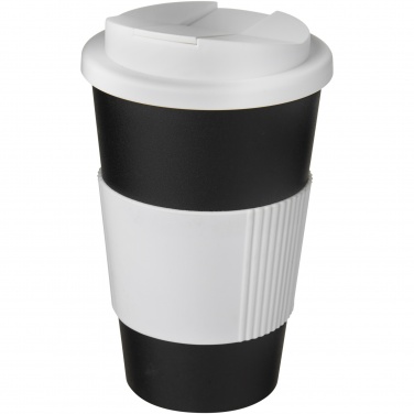 Logo trade business gift photo of: Americano® 350 ml tumbler with grip & spill-proof lid