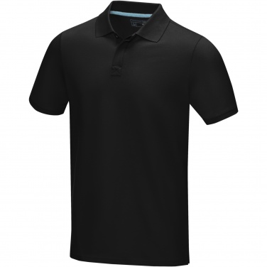Logo trade advertising products image of: Graphite short sleeve men’s organic polo