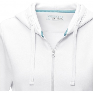 Logo trade promotional gift photo of: Ruby women’s organic recycled full zip hoodie