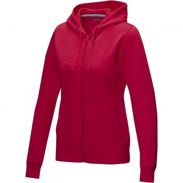 Logo trade promotional products image of: Ruby women’s organic recycled full zip hoodie