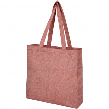 Logo trade advertising products image of: Pheebs 210 g/m² recycled gusset tote bag 13L