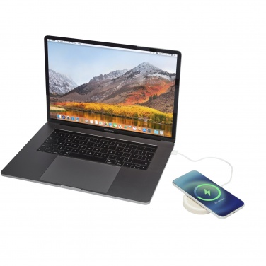 Logotrade corporate gift image of: Naka 5W wheat straw wireless charging pad