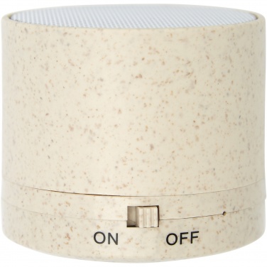 Logo trade advertising products image of: Kikai wheat straw Bluetooth® speaker