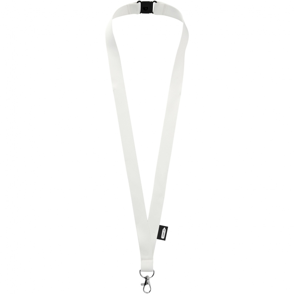 Logotrade promotional merchandise picture of: Tom recycled PET lanyard with breakaway closure