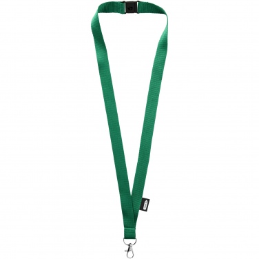 Logotrade promotional item image of: Tom recycled PET lanyard with breakaway closure