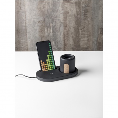 Logotrade promotional products photo of: Klip 5W wireless charging desk organizer