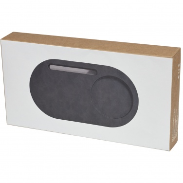 Logo trade promotional merchandise image of: Klip 5W wireless charging desk organizer